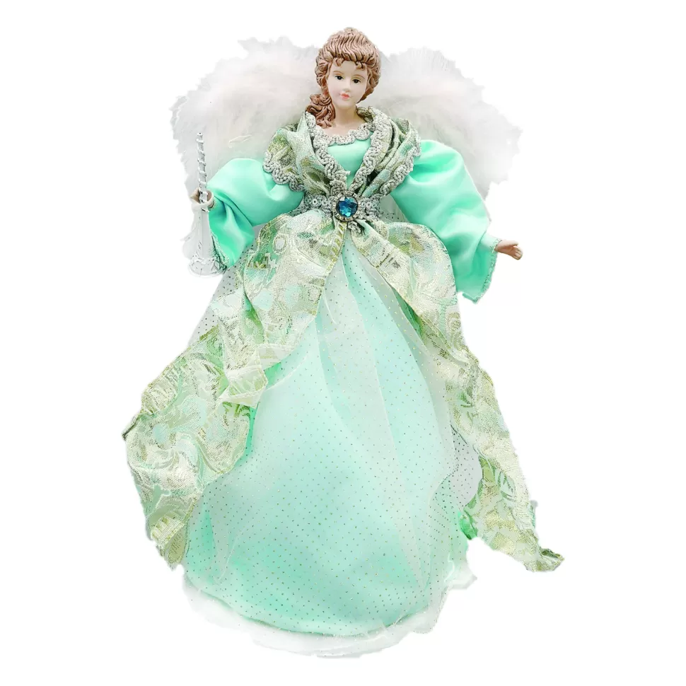 Christmas Forever ANGEL TREE TOP 16″ BLUE/ AQUA