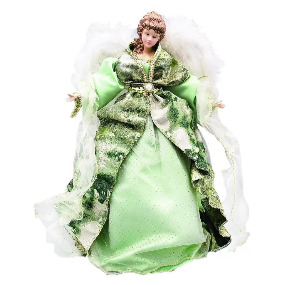 Christmas Forever ANGEL TREE TOP 16″ MINT GREEN