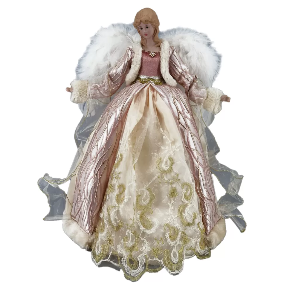Christmas Forever ANGEL TREE TOP 16″ ROSE GOLD