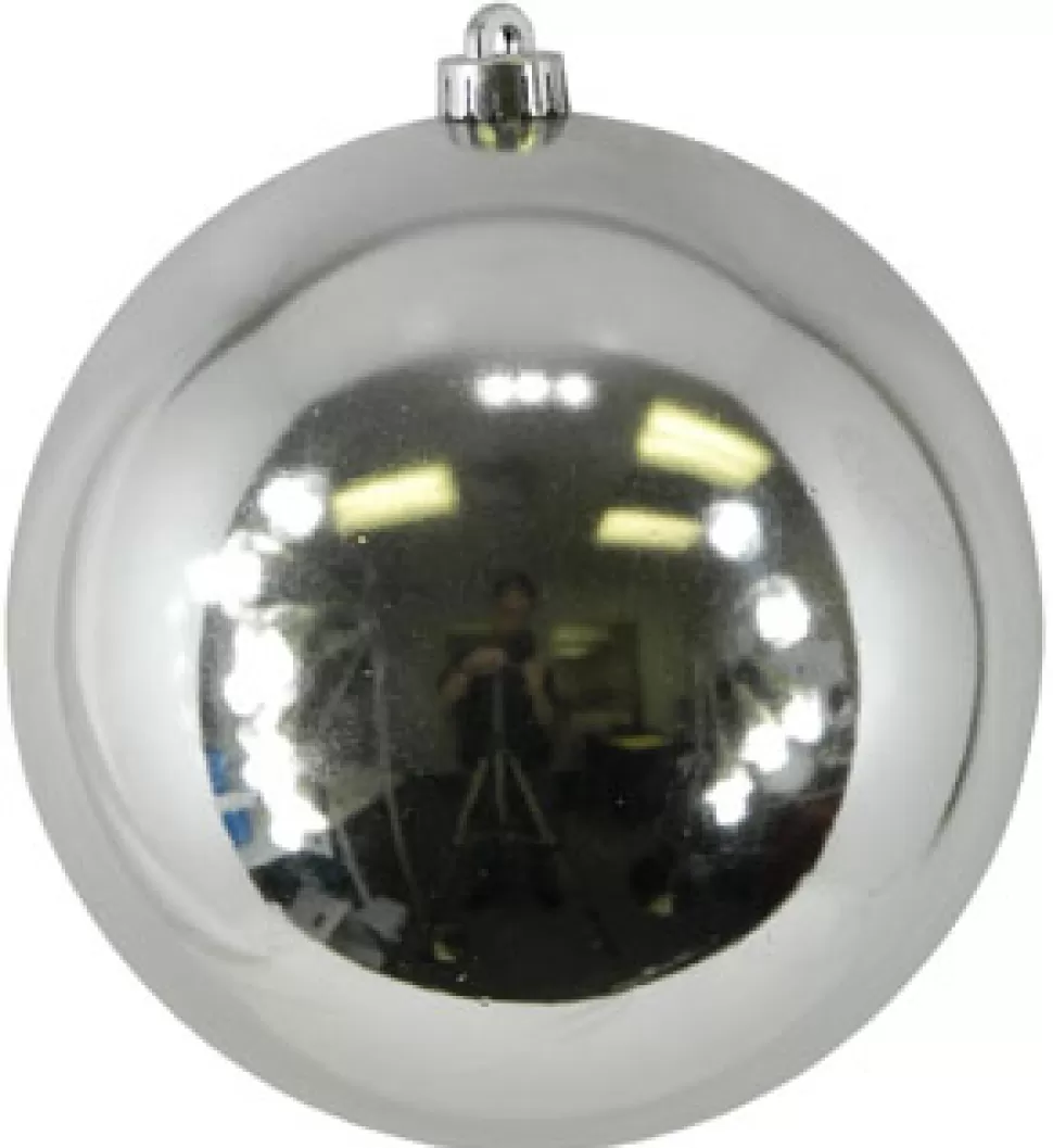 Christmas Forever BALL 150MM/6″ SHINY SILVER