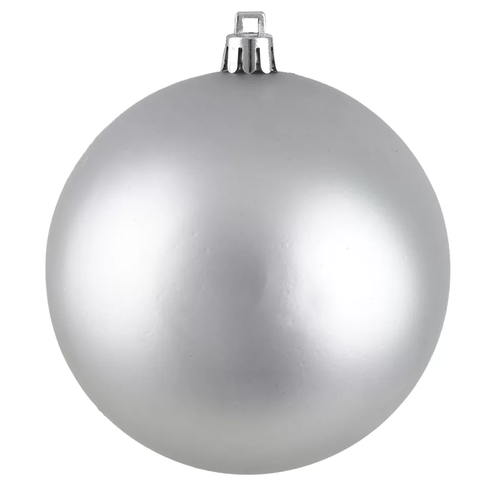 Christmas Forever BALL 90MM MATT SILVER