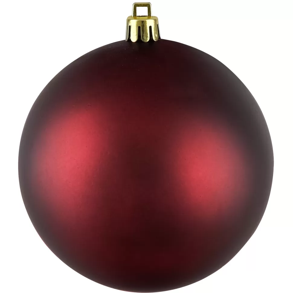 Christmas Forever BALL 90MM MATT BURGUNDY