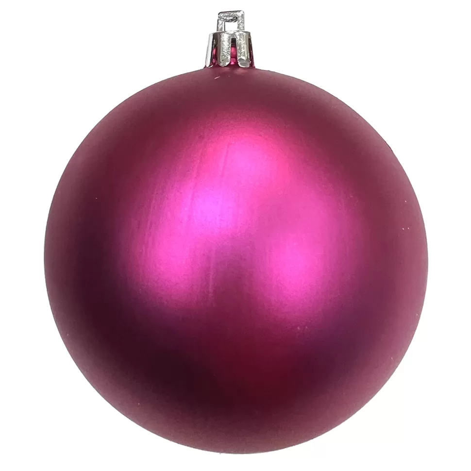 Christmas Forever BALL 90MM MATT DARK FUSHIA