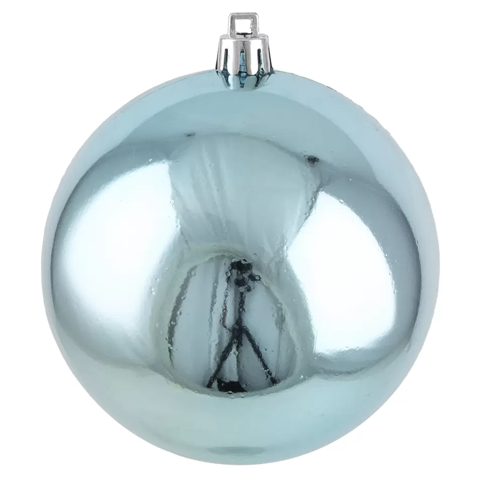 Christmas Forever BALL 90MM SHINY LT BLUE