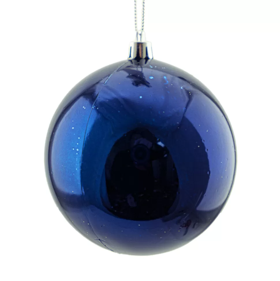 Christmas Forever BALL 90MM SHINY NAVY BLUE