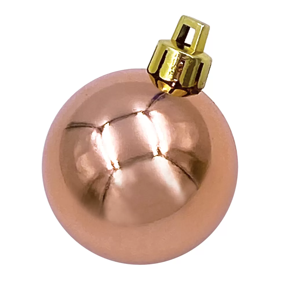 Christmas Forever BALL 90MM SHINY NEW COPPER