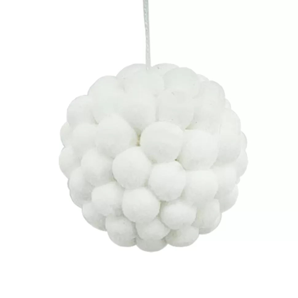 Christmas Forever BALL COTTON BALLS 4.5″ WHITE