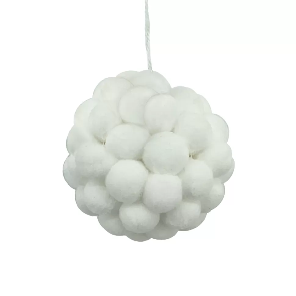 Christmas Forever BALL COTTON BALLS 4″ WHITE