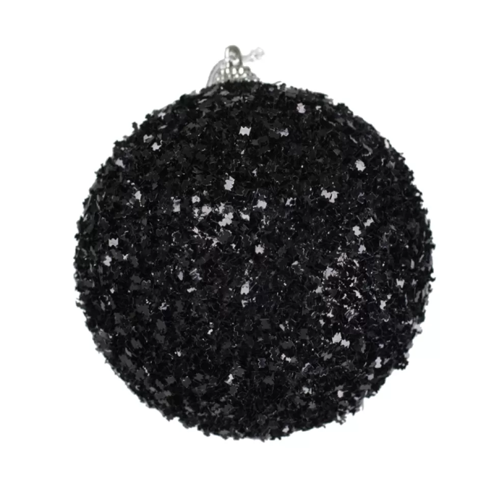 Christmas Forever BALL GLITTER-3D 105MM BLACK