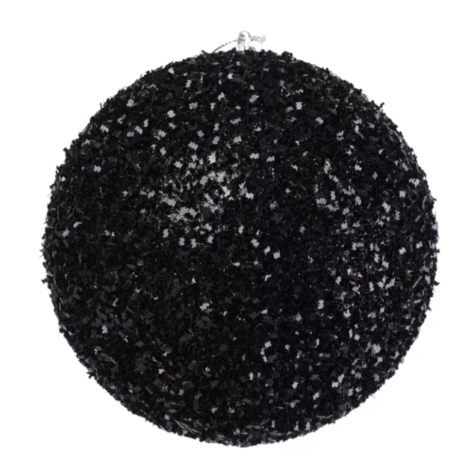 Christmas Forever BALL GLITTER-3D 125MM BLACK