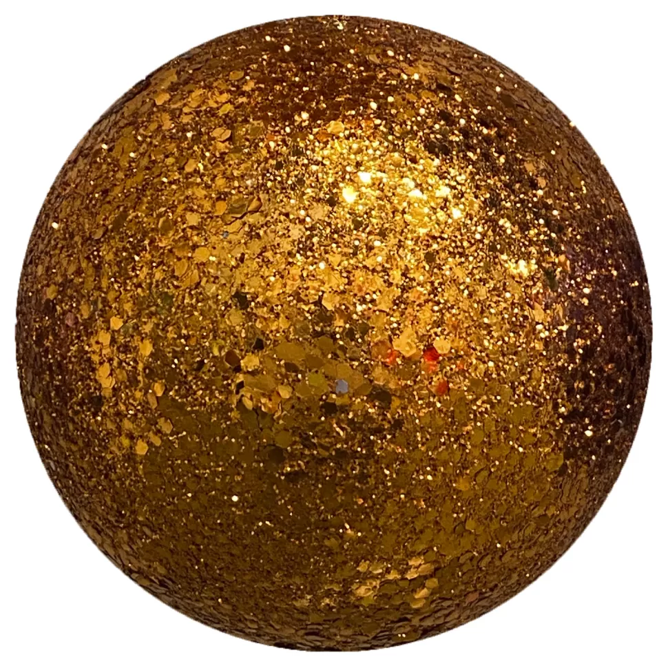 Christmas Forever BALL GLITTER 120MM COPPER
