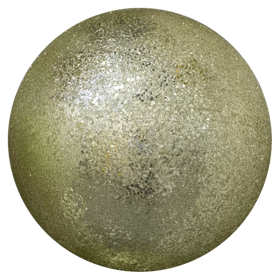 Christmas Forever BALL GLITTER 120MM LIGHT GOLD