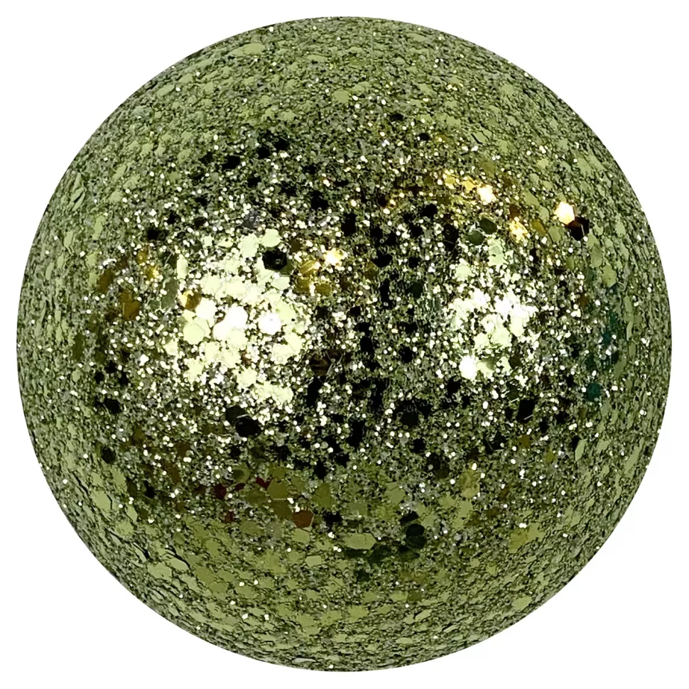 Christmas Forever BALL GLITTER 120MM MINT GREEN