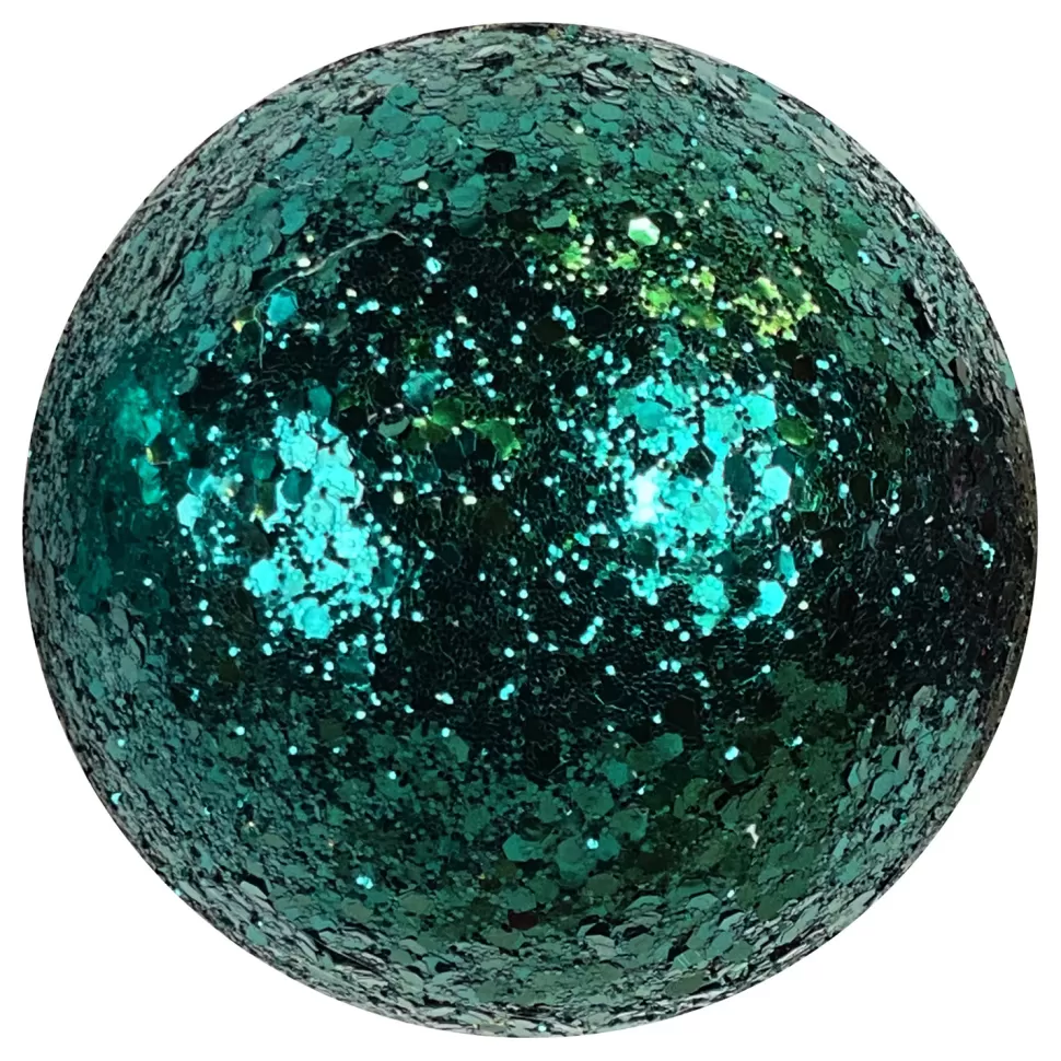 Christmas Forever BALL GLITTER 120MM PEACOCK