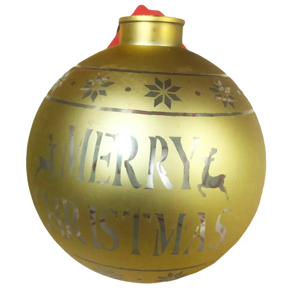 Christmas Forever BALL “MERRY CHRISTMAS” 100MM MATT GOLD