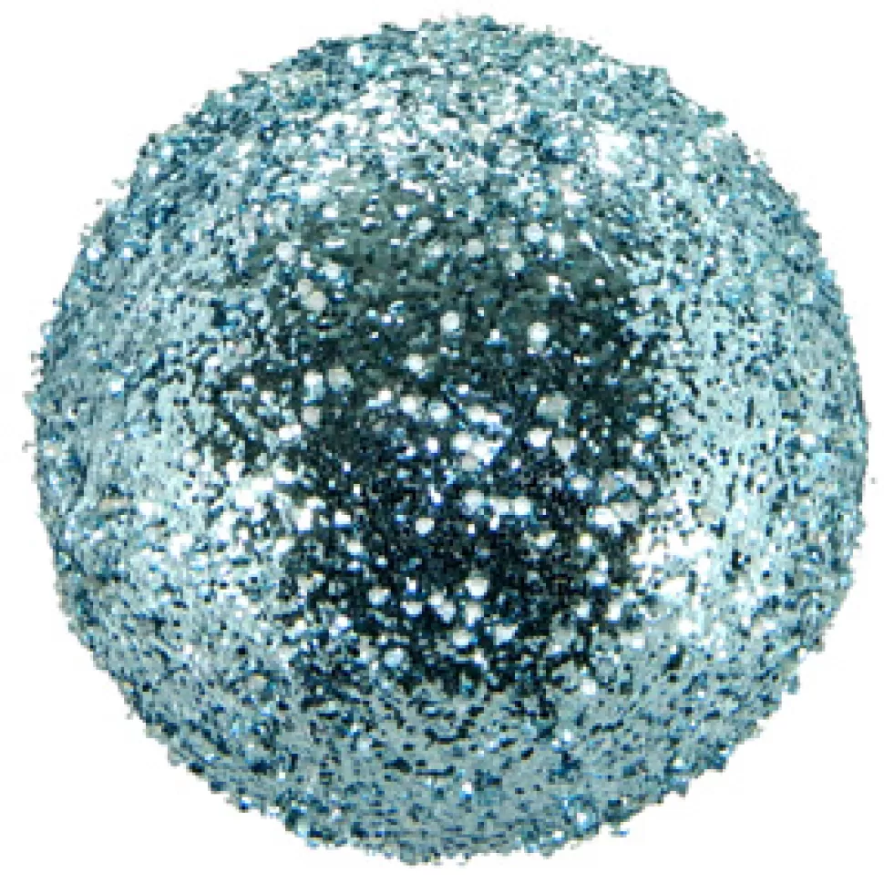 Christmas Forever BALL VINTAGE ICE GLITTER 120MM ICE BLUE