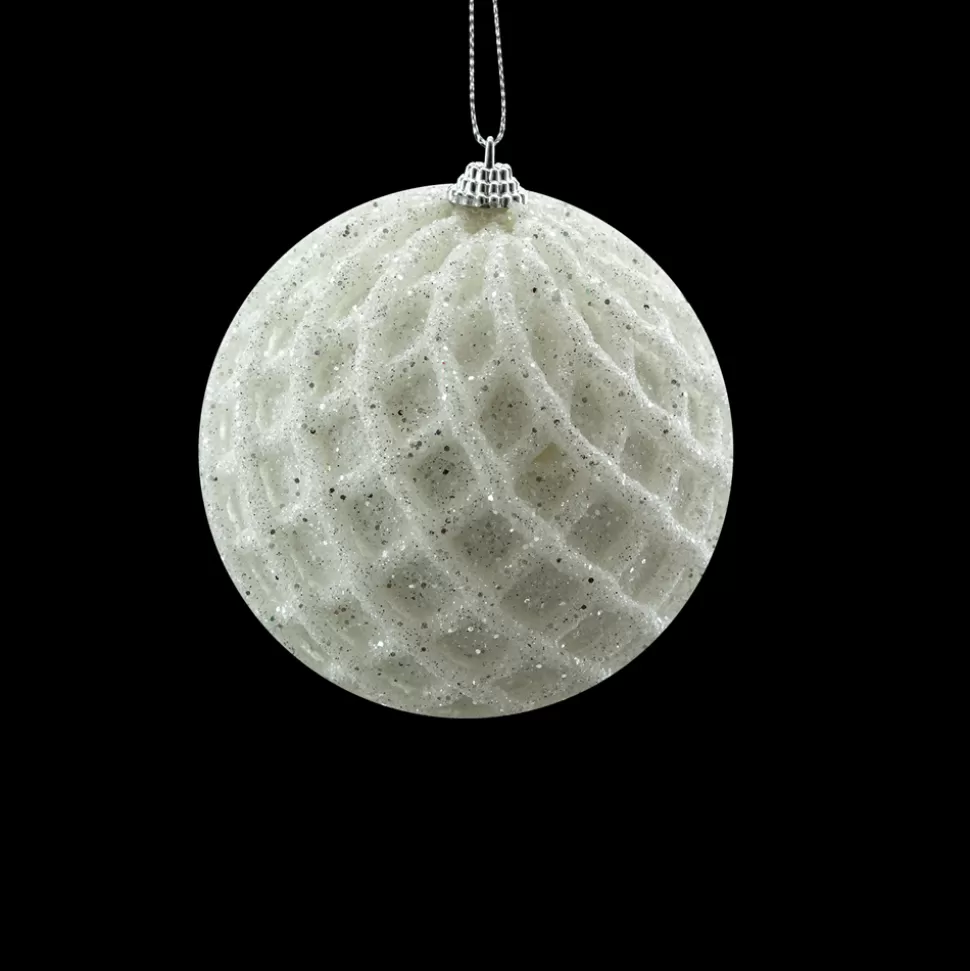 Christmas Forever BALL WHITE 110MMW/NETTING & GLTR.