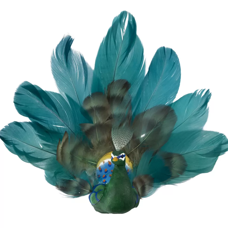 Christmas Forever BIRD PEACOCK TEAL 7″ W/CLIP