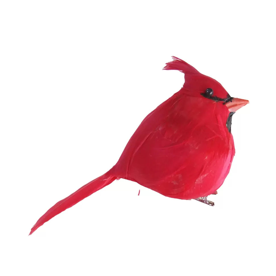 Christmas Forever BIRD RED CARDINAL 3″ W/ CLIP