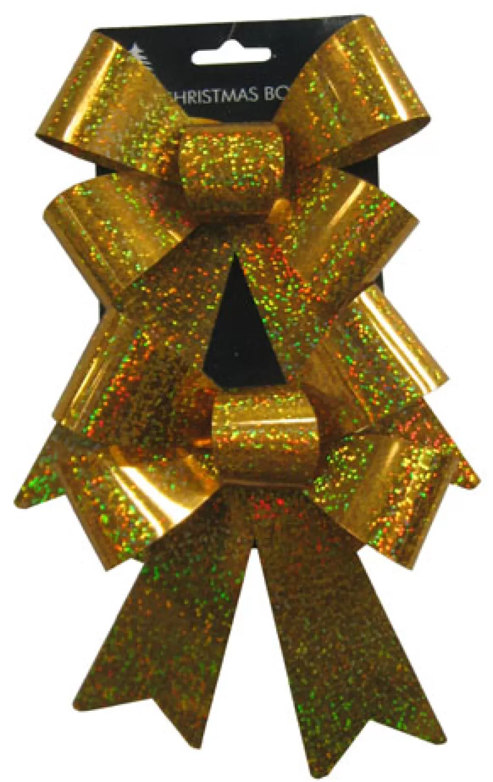 Christmas Forever BOW GOLD LASER 5.5″ X 8″ 2PCS.