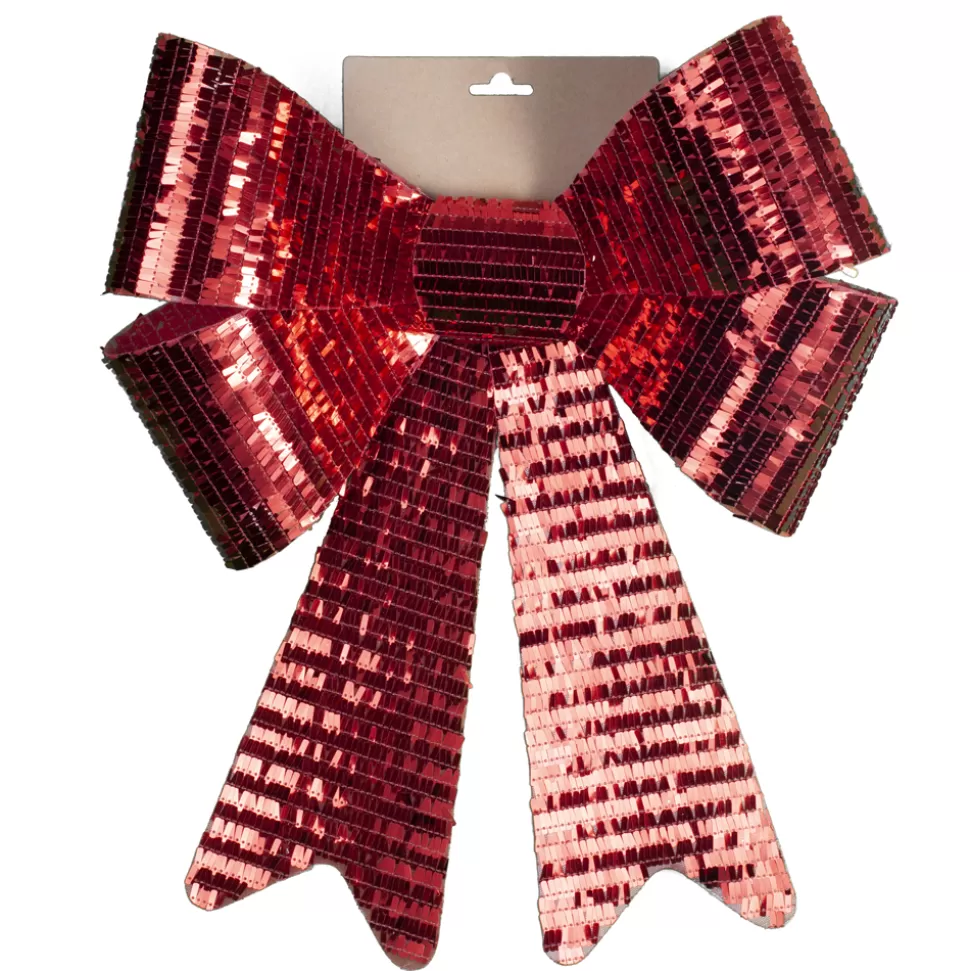 Christmas Forever BOW RED SEQUIN 14″ X 20″