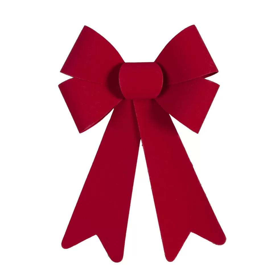 Christmas Forever BOW RED VELVET 6″x10″ FORMED/PVC BACKING