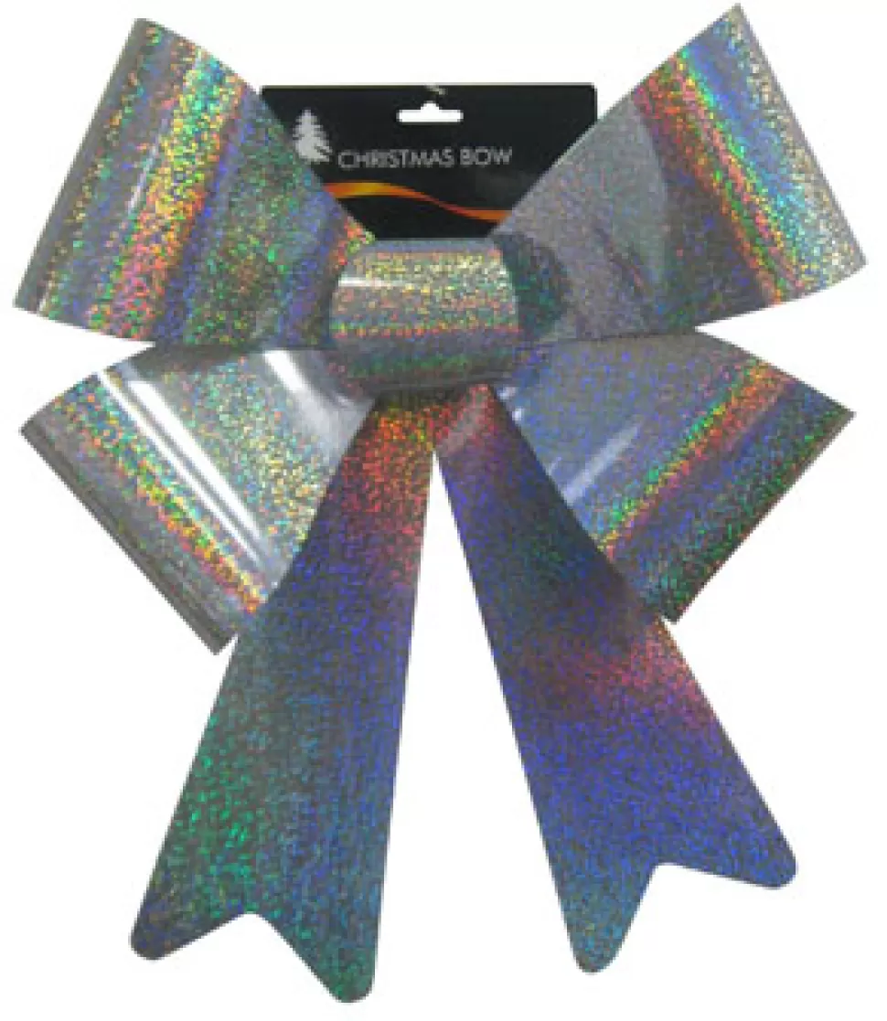 Christmas Forever BOW SILVER LASER 14″ X 20″