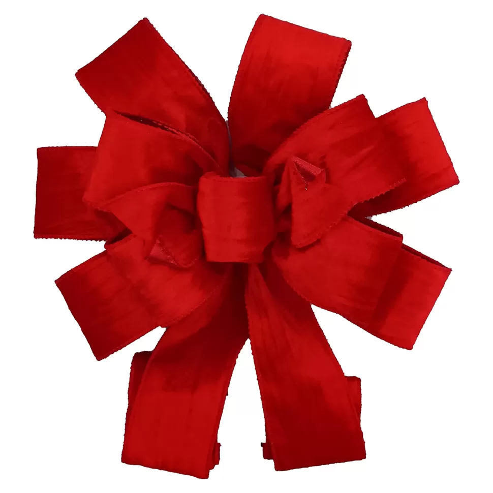 Christmas Forever BOW TREE TOPPER 11″x31″ RED VELVET