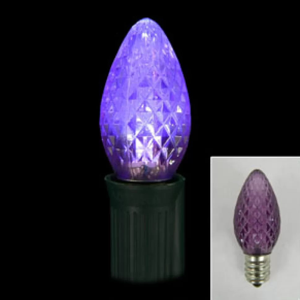 Christmas Forever BULB LED REPL O/D SMD C7 PURPLE (2LED) DIMMABLE