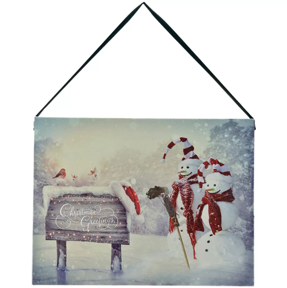 Christmas Forever CANVAS 8″X6″ 20 FIBERS 2 SNOWMAN