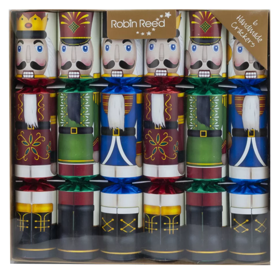 Christmas Forever CHRISTMAS CRACKER PREMIUM 6PCx12″ LARGE NUT CRACKER PRINT MULTI
