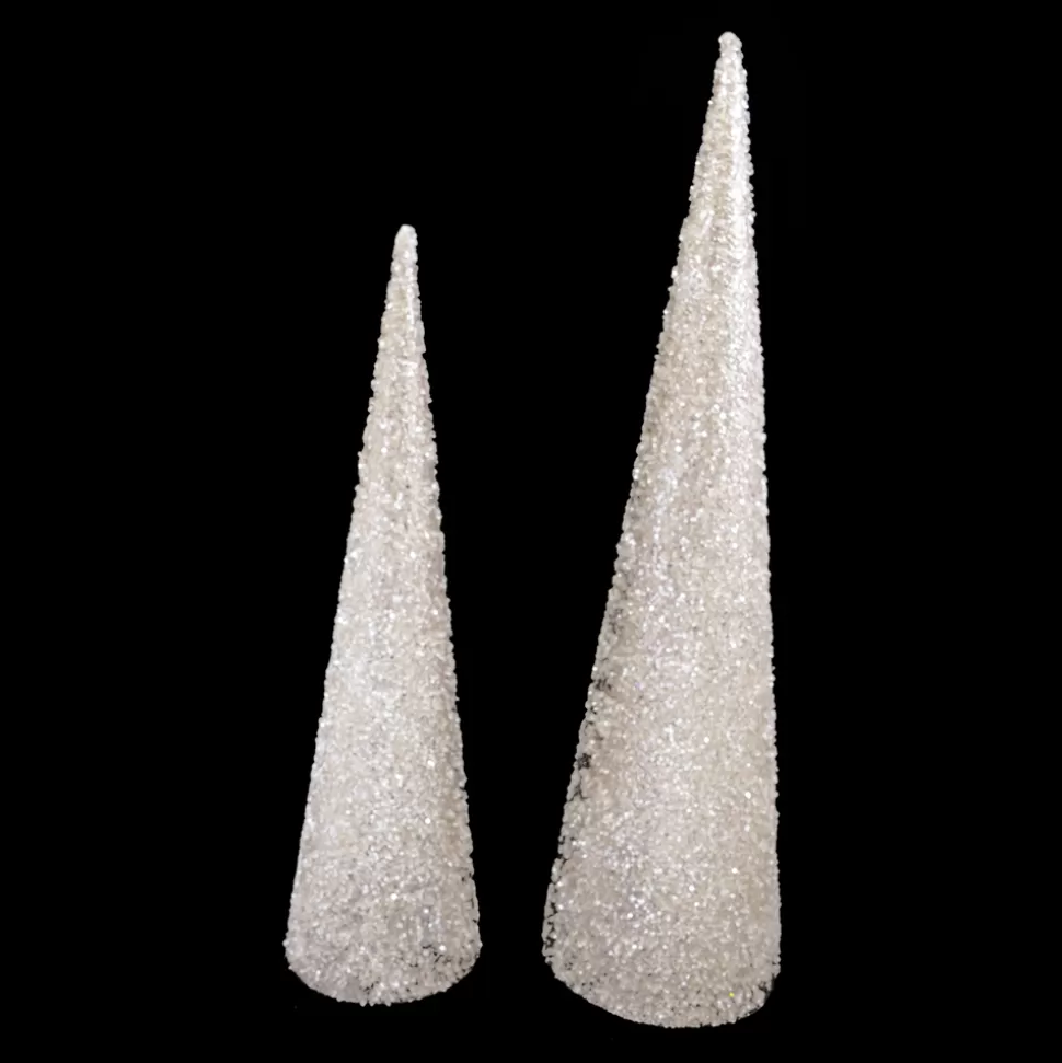 Christmas Forever CONE TREE 24″/30″ CHAMP GLITTER 2PC