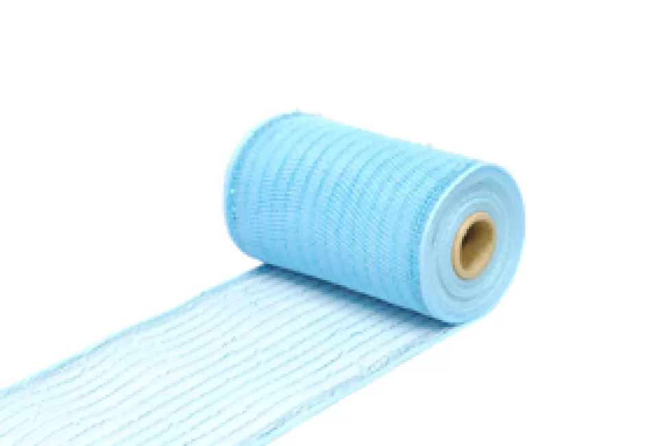 Christmas Forever DECOR MESH 06″ X 20 YDS BLUE (SKY) SPARKLE