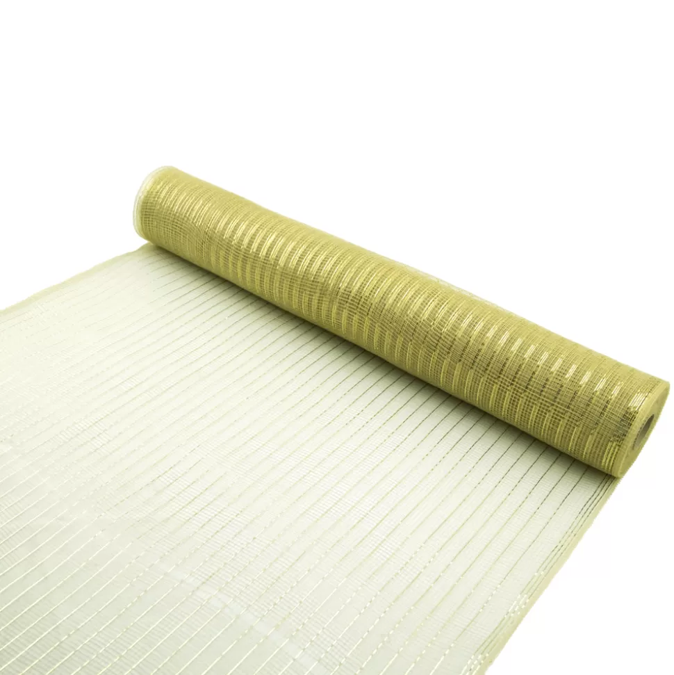 Christmas Forever DECOR MESH 21″x10 YDS CHAMPAGNE SPARKLE