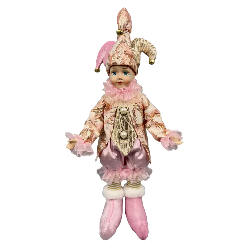 Kids Christmas Forever DOLL STANDING 18″ PINK/GOLD