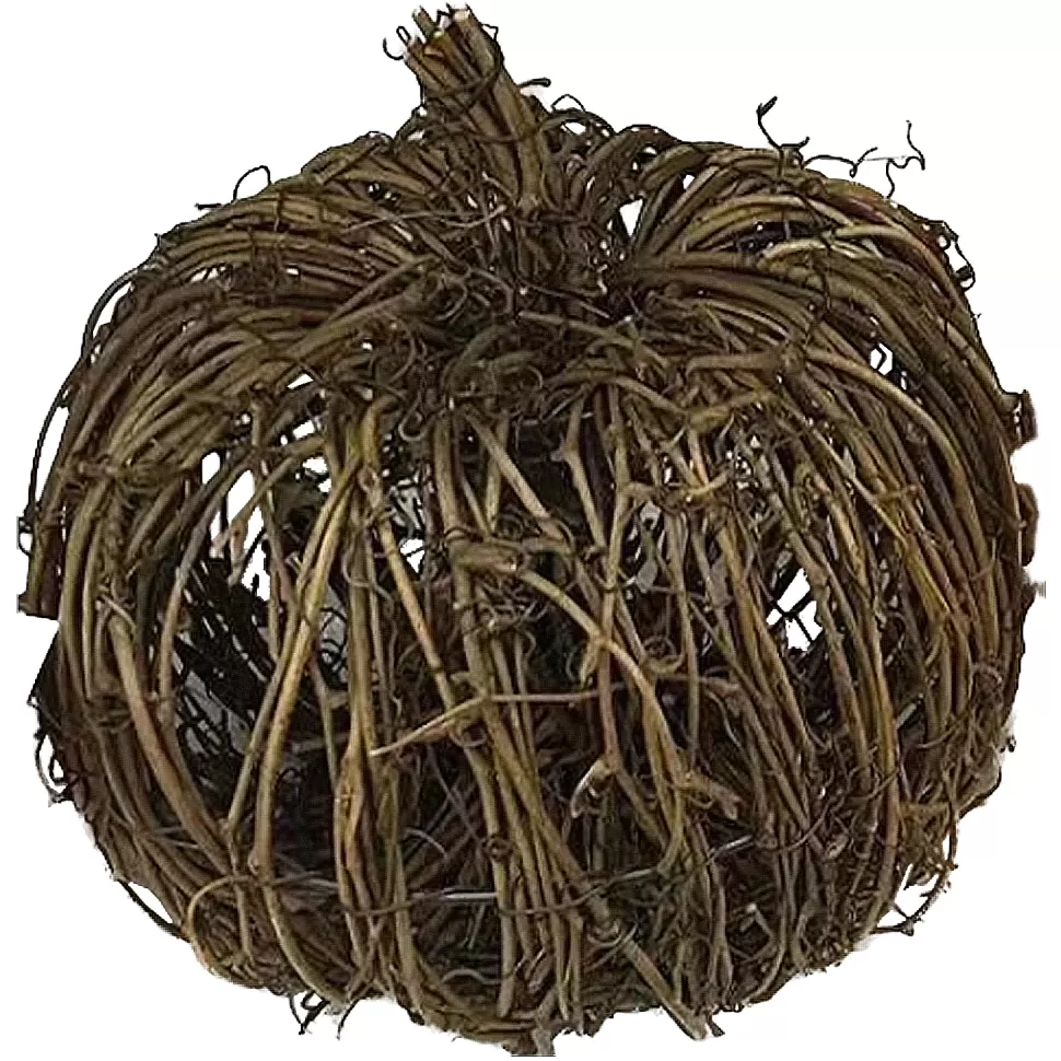 Christmas Forever FALL RATTAN PUMPKIN 200MM NATURAL /BROWN