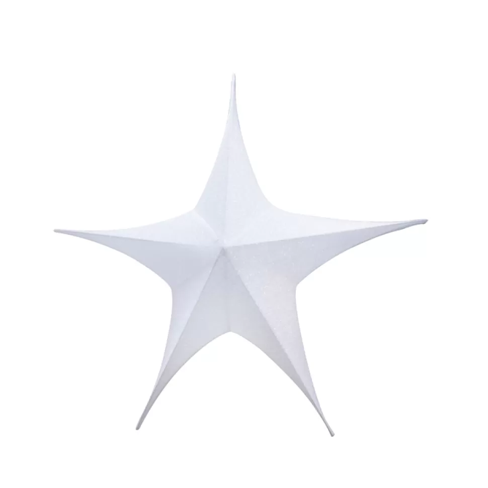 Christmas Forever FOLDING SHIMMER STAR 32″ WHITE