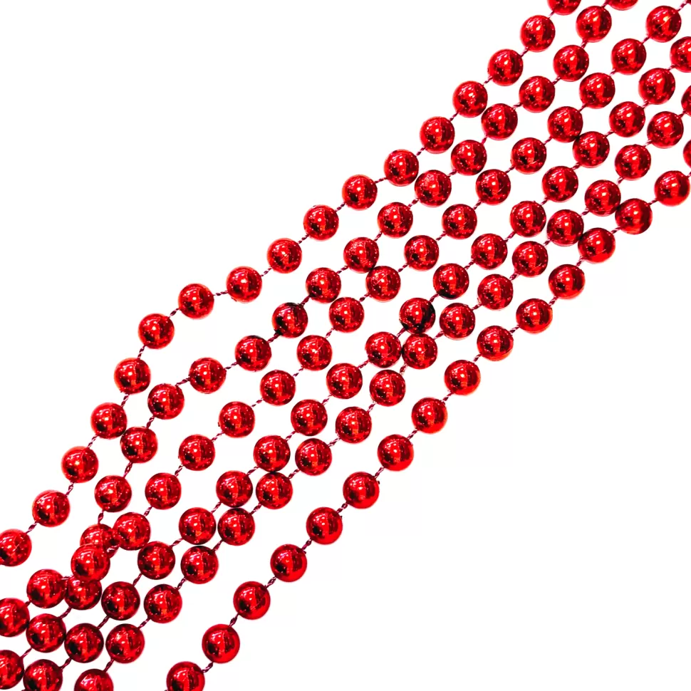 Christmas Forever GARLAND BEAD 10MM 108″/9FT (2.7M) RED