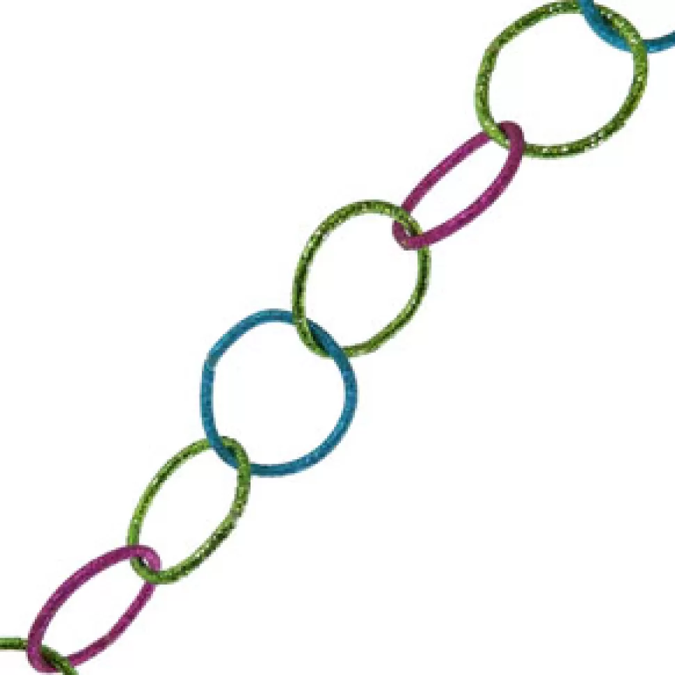 Christmas Forever GARLAND GLITTER RING 72″ FUCHSIA/ TEAL/ CHARTREUSE