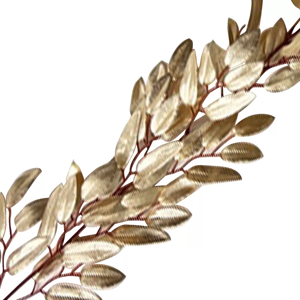 Christmas Forever GARLAND LEAVES 63″ SHINY GOLD FINISH