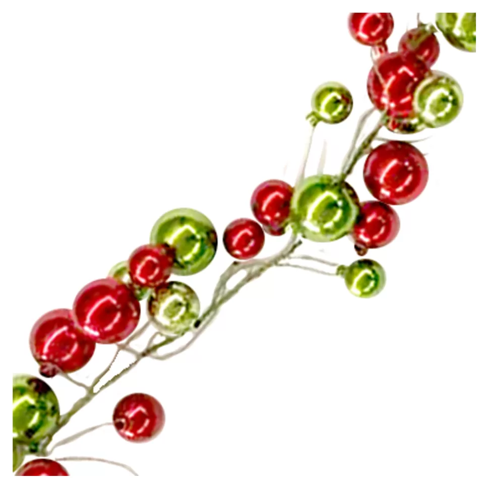 Christmas Forever GARLAND MIXED BALLS 72″ RED/GREEN SHINY/MATT