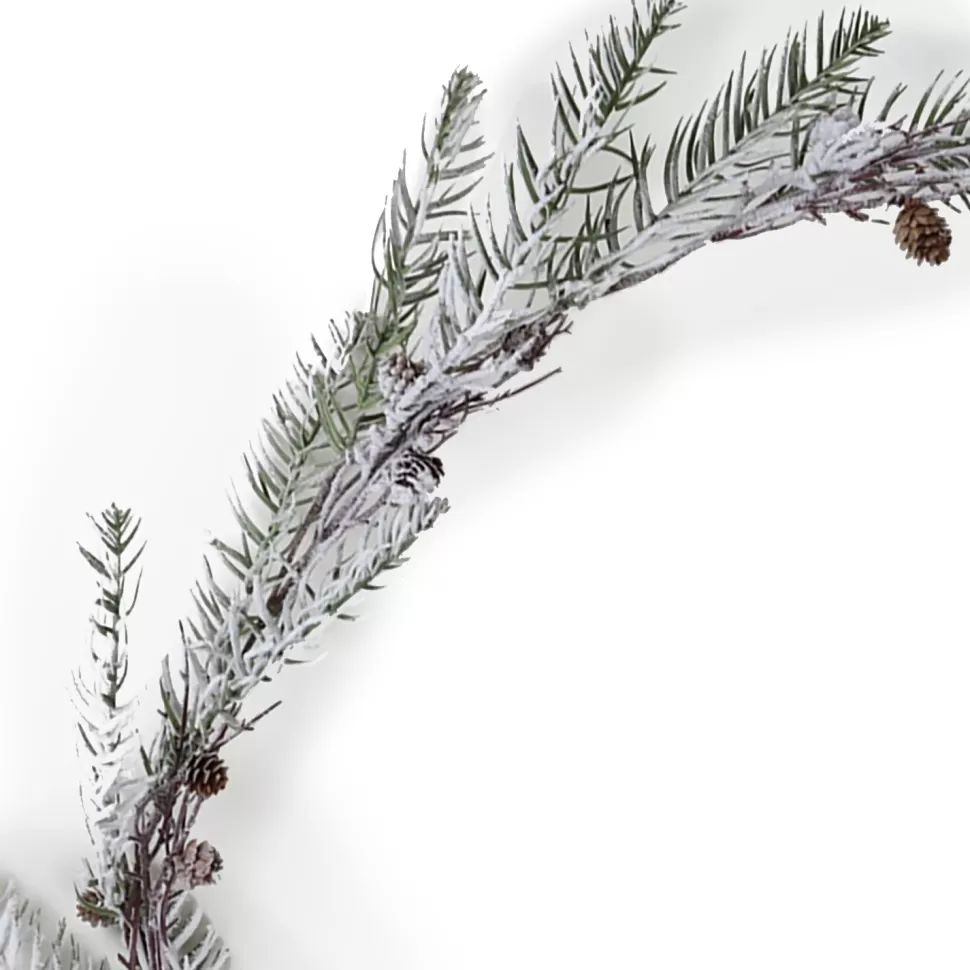 Christmas Forever GARLAND PINE 71″ FLOCKED W/ PINE CONES & TWIGS