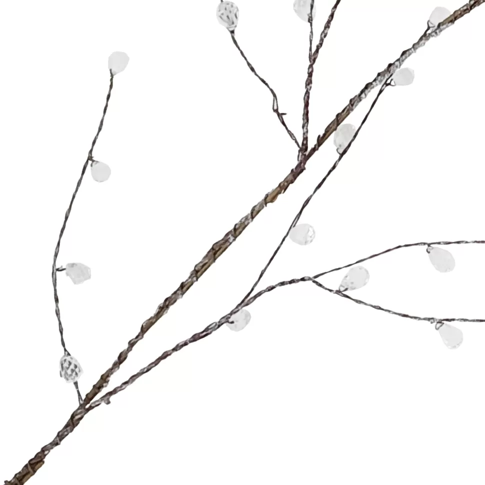 Christmas Forever GARLAND TWIG/ CRYSTALS 47″ CLEAR BEADS