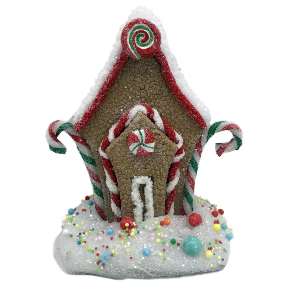 Christmas Forever GINGERBREAD HOUSE 7″X5″X10″ MULTI