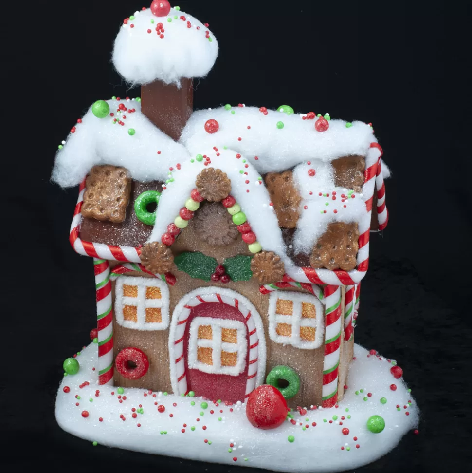 Christmas Forever GINGERBREAD HOUSE W/CHIMMEY 16/5″