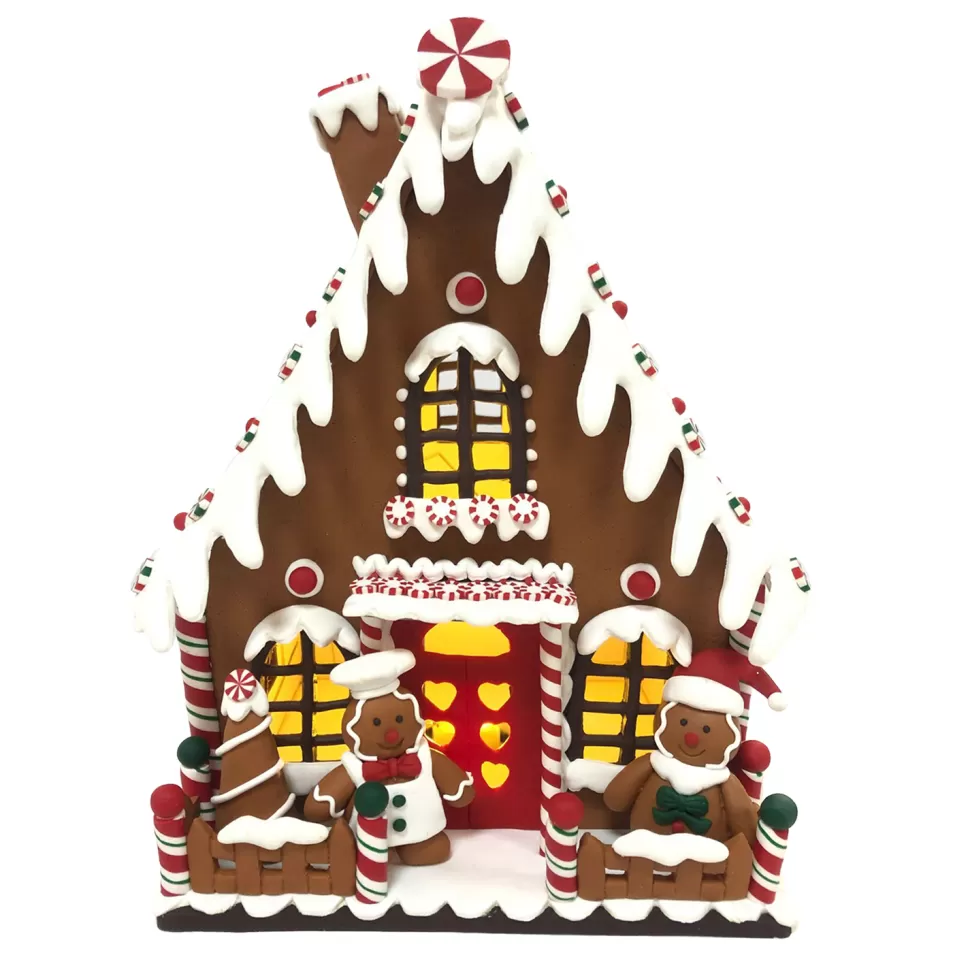 Christmas Forever GINGERBREAD HOUSE WITH LED CLAY DOUGH 9.5″