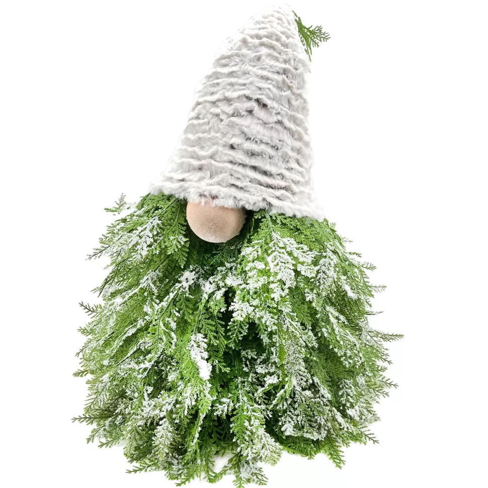 Christmas Forever GNOME PINE LEAF BODY | FUR HAT 32″ GREEN