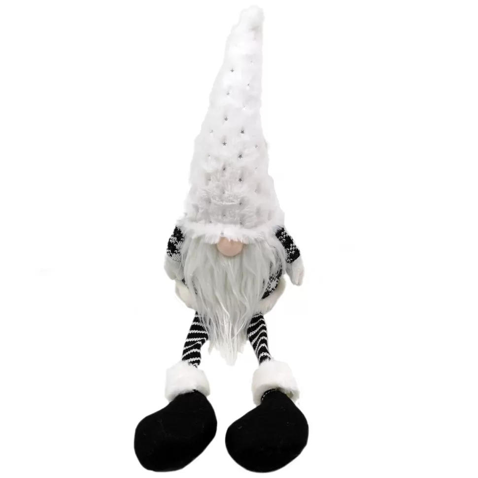 Christmas Forever GNOME PLUSH SITTING 22″ BLUE/ WHITE W/ DANGLE LEGS