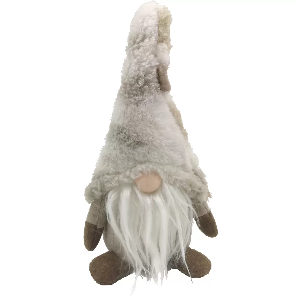 Christmas Forever GNOME PLUSH STANDING 10″ BEIGE FUR HAT