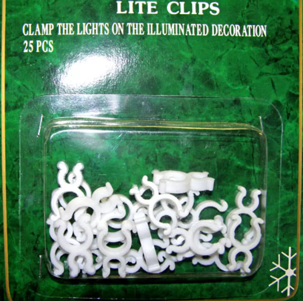 Christmas Forever LIGHT SCULPTURE CLIPS 25PC. WHITE